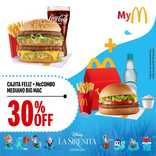 Imagen de 30OFF Big Mac Combo Mediano+ Cajita Feliz