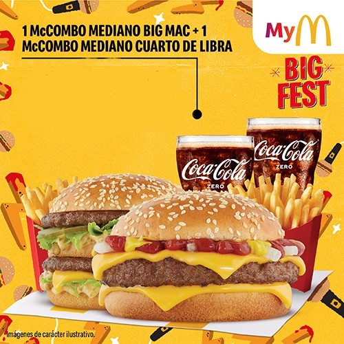 Imagen de McCombo Mediano Cuarto + McCombo Mediano Big Mac