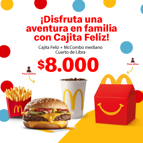 Imagen de McCombo Mediano Cuarto de Libra + Cajita Feliz