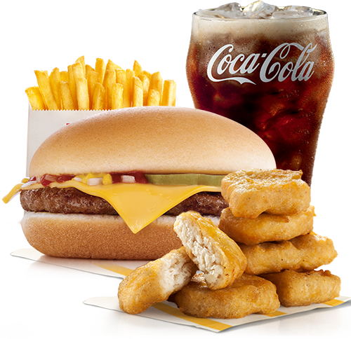 Imagen de Combo Mediano Hamburguesa con Queso (Incluye McNuggets x6)