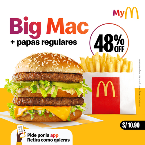 Imagen de Promo Big Mac + Papa regular