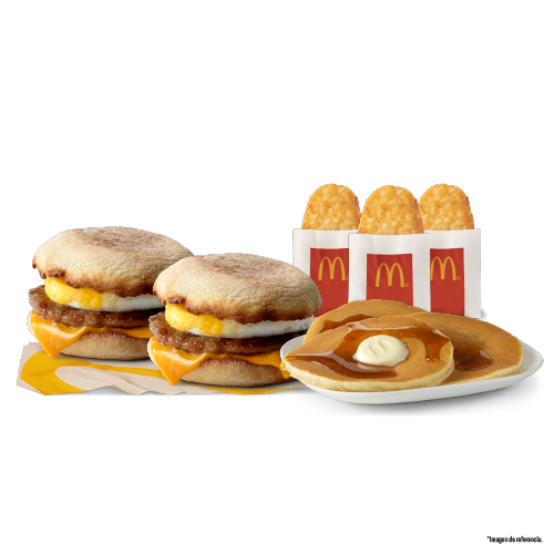 Imagen de 2 Muffin Salchicha + Pancakes +3 HashBrown