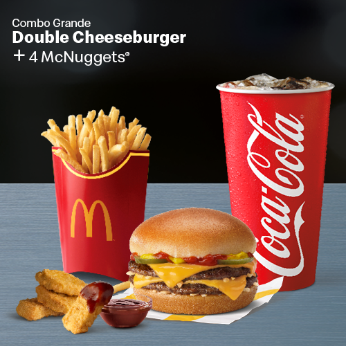 Imagen de McCombo Grande Double Cheeseburger + McNuggets 4pc