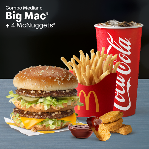 Imagen de McCombo Mediano Big Mac + McNuggets 4pc